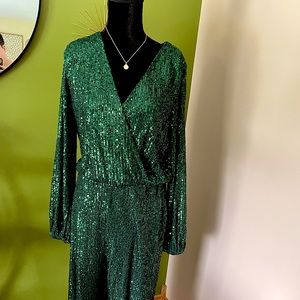 Womens emerald green jumper